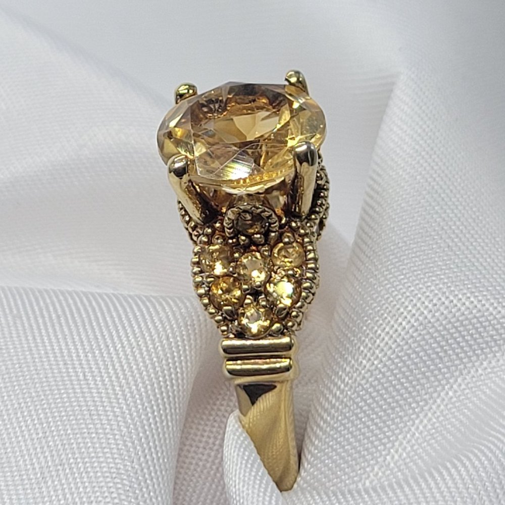 NWOT JTV Beautiful Women's  Gold Citrine Ring